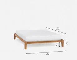 BENA mid-century modern queen size bed frame