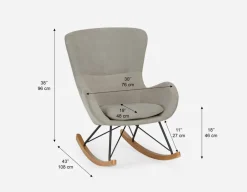 BENNET rocking armchair