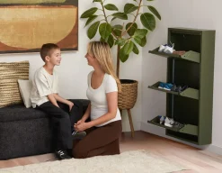 BERT modern 3-door shoe cabinet
