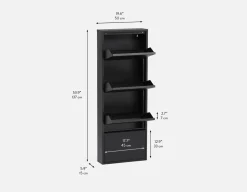 BERT modern 4-door shoe cabinet
