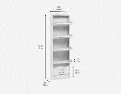 BERT modern 5-door shoe cabinet