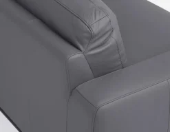 BETTA 100% leather mid century loveseat
