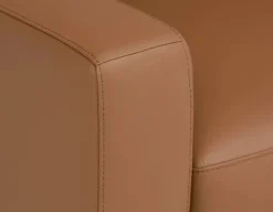 BETTA 100% leather mid century loveseat