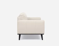 BETTA 100% leather mid century loveseat
