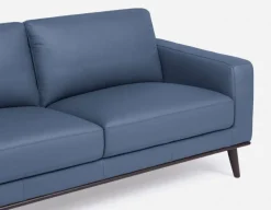 BETTA 100% leather mid century loveseat