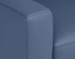 BETTA 100% leather mid century loveseat