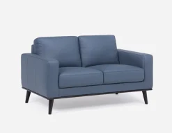 BETTA 100% leather mid century sofa