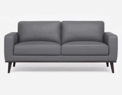 BETTA 100% leather mid century sofa