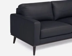 BETTA 100% leather mid century sofa