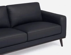 BETTA 100% leather mid century sofa