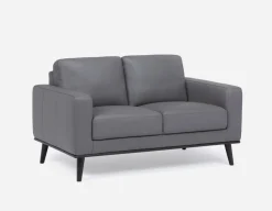 BETTA 100% leather mid century sofa