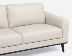 BETTA 100% leather mid century sofa
