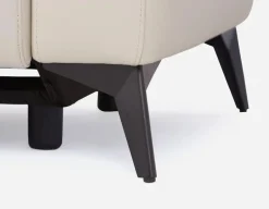 BILLIE left-facing 100% leather power reclining sectional sofa