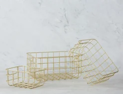 BROCK set of 3 cotton rope baskets