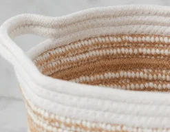 BURELLE set of 4 cotton rope and jute baskets