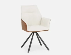 BYRON swivel dining armchair