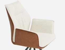 BYRON swivel dining armchair