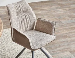 BYRON swivel dining armchair