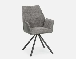 BYRON swivel dining armchair