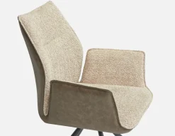 BYRON swivel dining armchair