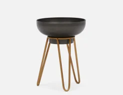 CAGI metal planter with stand 35 cm