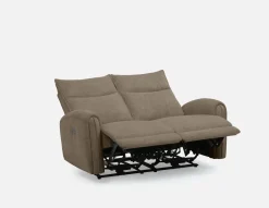 CALVERO contemporary power-reclining loveseat with usb port