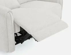 CALVERO contemporary power-reclining loveseat with usb port