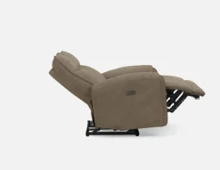 CALVERO contemporary power-reclining loveseat with usb port