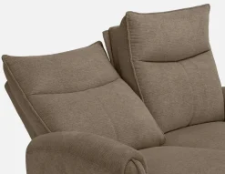 CALVERO contemporary power-reclining loveseat with usb port