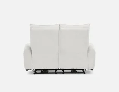CALVERO contemporary power-reclining loveseat with usb port