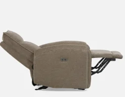 CALVERO contemporary power-reclining and glider armchair with usb port