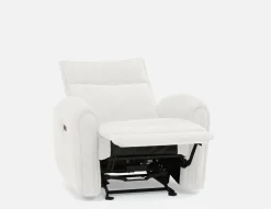 CALVERO contemporary power-reclining and glider armchair with usb port