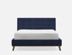 CARME mid-century modern tufted upholstered queen size bed