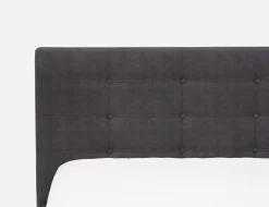 CARME mid-century modern tufted upholstered king size bed