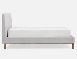 CARME mid-century modern tufted upholstered king size bed