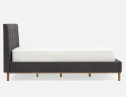 CARME mid-century modern tufted upholstered king size bed