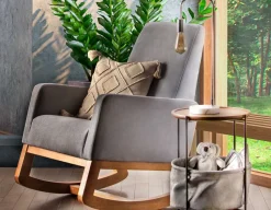 CEDRICK mid-century modern rocking armchair