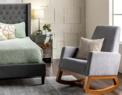 CEDRICK mid-century modern rocking armchair