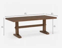 CELIO rustic dining table 200 cm