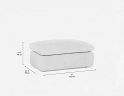 CHABLIS luxurious ottoman 44