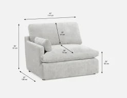 CHABLIS modular sofa with left arm customize to fit your space