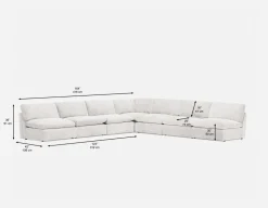 CHABLIS 7-pc modular interchangeable sofa