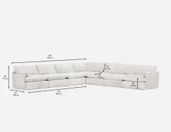 CHABLIS 7-pc modular interchangeable sofa