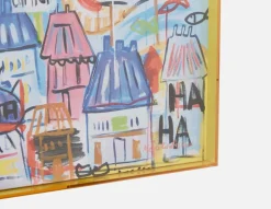 CITY CDG acrylic shadow box art 85 x 110 cm