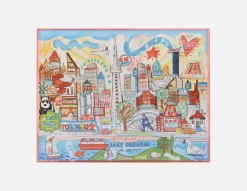 CITY YVR acrylic shadow box art 85 x 110 cm