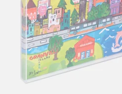 CITY YVR acrylic shadow box art 85 x 110 cm