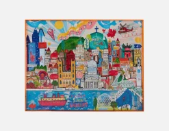 CITY YYZ acrylic shadow box art 85 x 110 cm