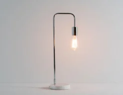 CLEARA marble base table lamp 57 cm height