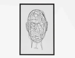 COLINA framed wall art 63x93cm