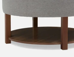 DAMIAN wood veneer lift-top coffee table with storage 84 cm
